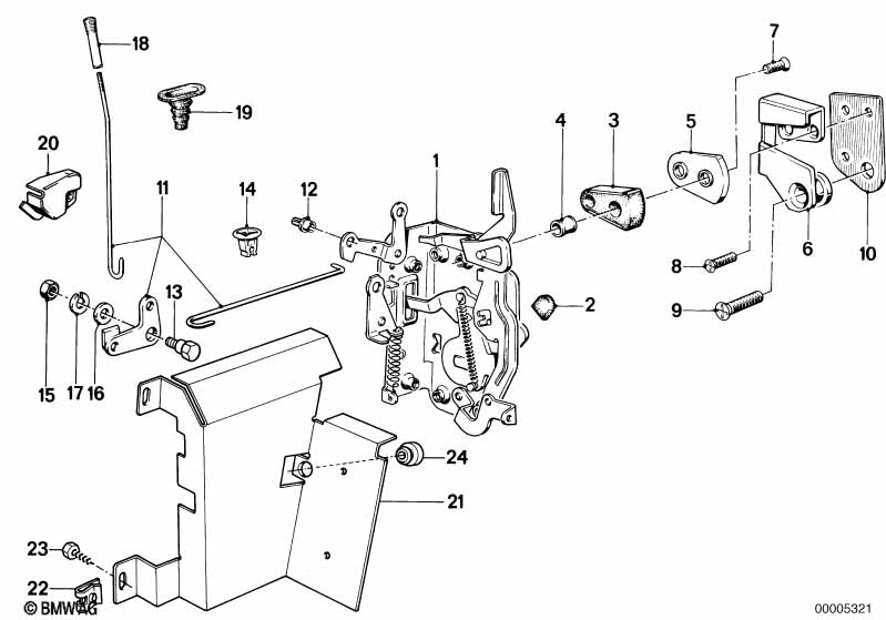 BMW Door Lock Rear Left