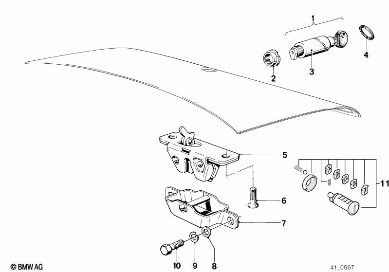 BMW Trunk Boot Lid Lock with Key