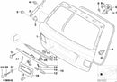 BMW Boot Trunk Lid Grip Handle with Key Button