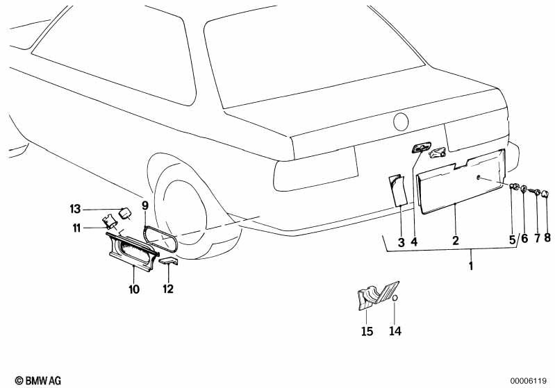 BMW Breather Covering Rear