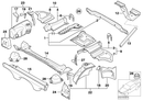 BMW Cross Member Trunk Floor Rear