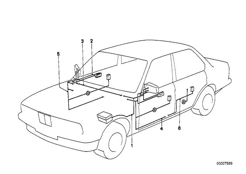 BMW Outside Mirror Wiring