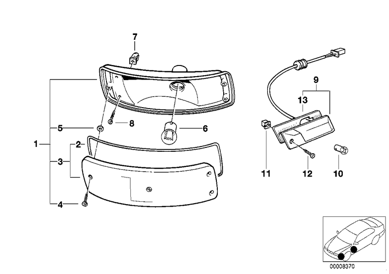 BMW Lens Right Kit