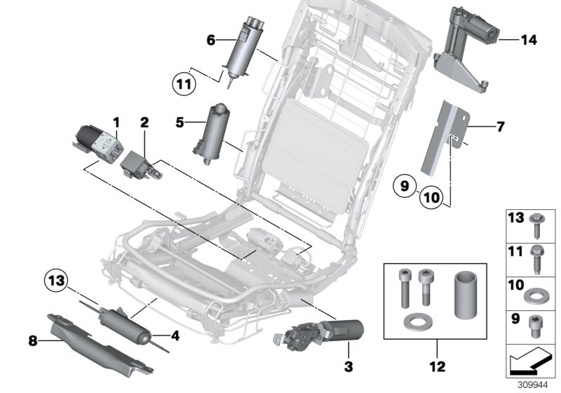 BMW Lumbar Support Pump