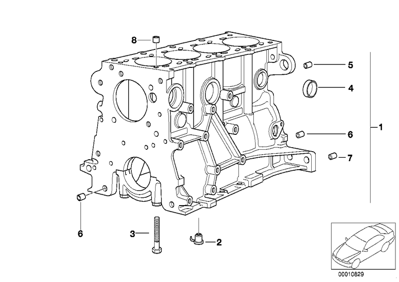 BMW Oil Spray Nozzle