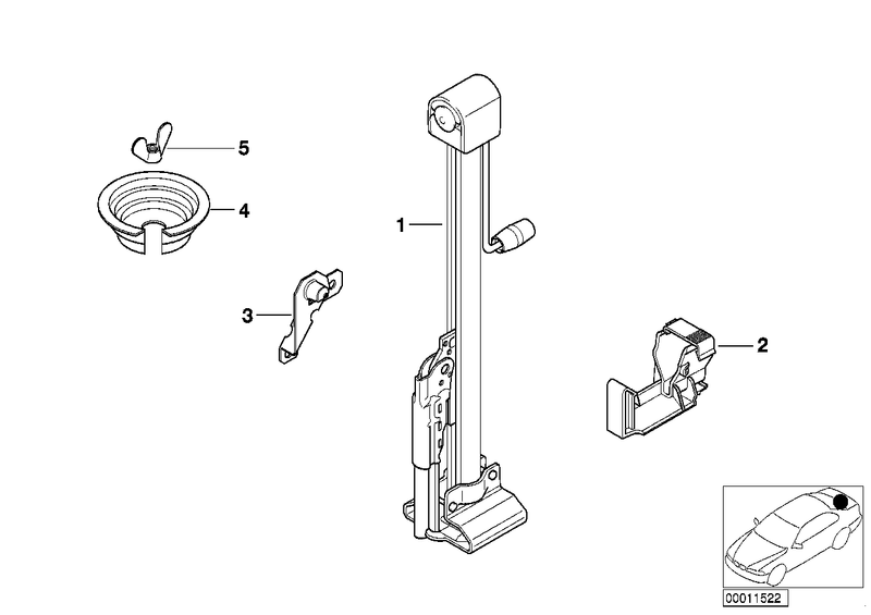 BMW Car Jack Bracket Front