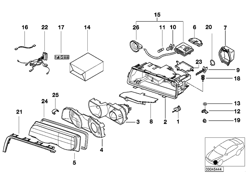 BMW Wiring Head Light