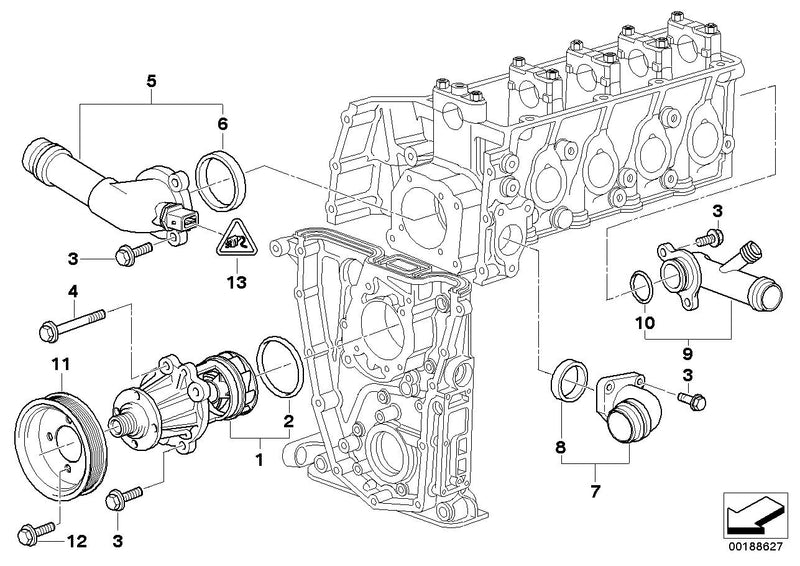 BMW Coolant Thermostat Housing and Seal