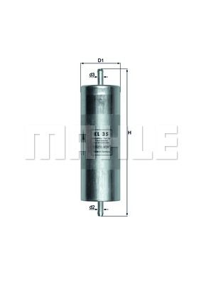 Genuine Mahle BMW Fuel Filter In Line