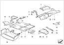 Genuine BMW Trim Panel Left Heat Insulation