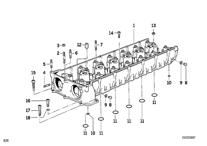 Genuine BMW Fillister Head Screw Cylinder Head