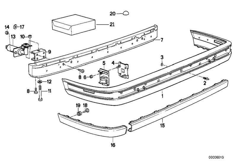 Genuine BMW Bumper Carrier