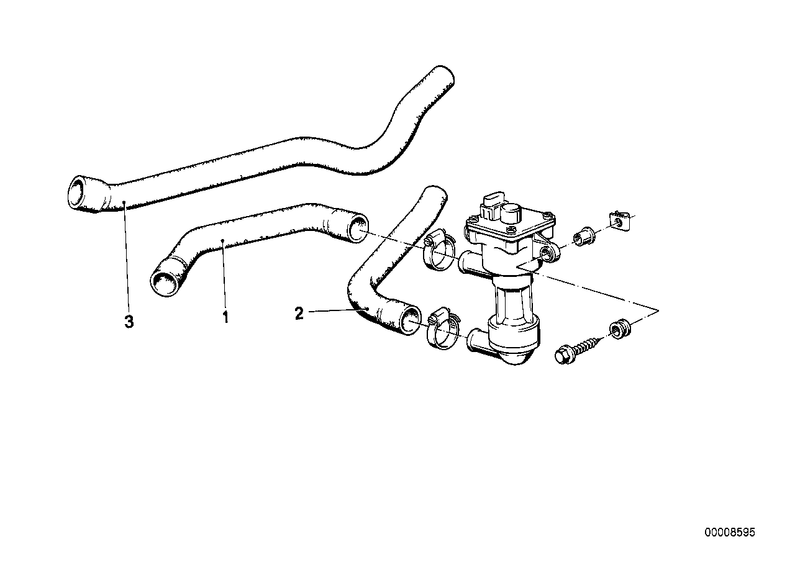 Genuine BMW Heater Water Inlet Hose