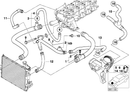 Genuine BMW Engine Radiator Coolant Return Pipe