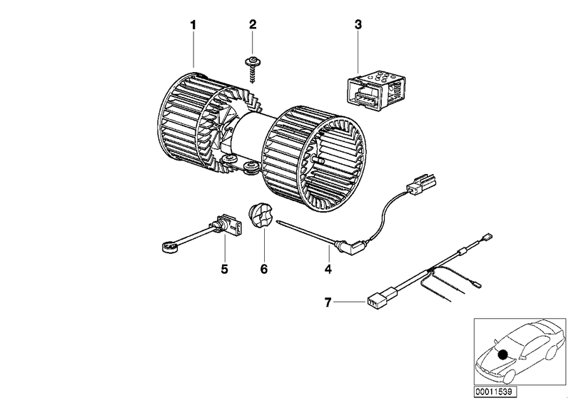 BMW Heater Fan Blower Control Resistor