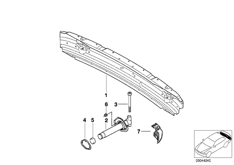 Genuine BMW Bumper Carrier