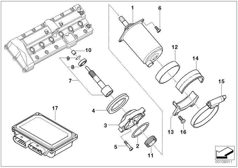 BMW Seal Adjusting Element Eccentric Shaft