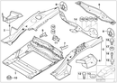 Genuine BMW Rear Axle Support Upper Part Left