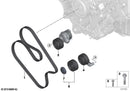 Genuine INA Engine Deflection Guide Pulley V-Ribbed Belt