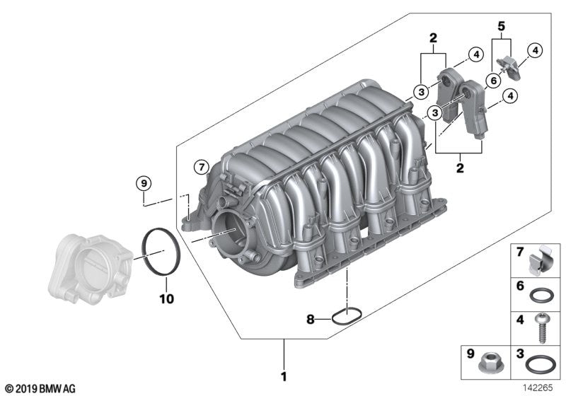 Genuine BMW Throttle Body Housing Gasket