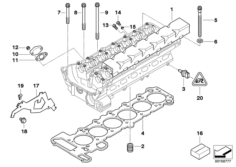 Genuine Elring BMW Land Rover Rolls Royce Cylinder Head Bolt Kit