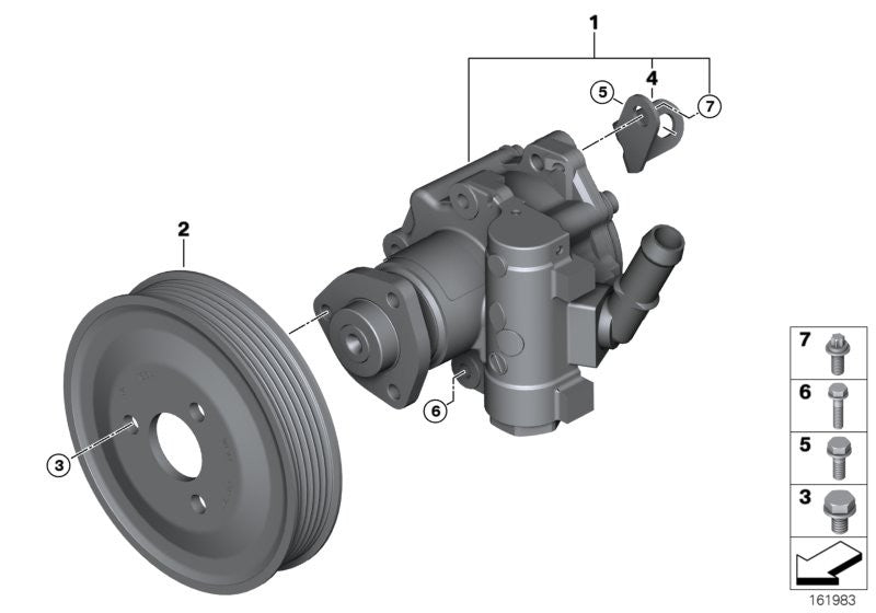 Genuine BMW Hex Bolt with Washer