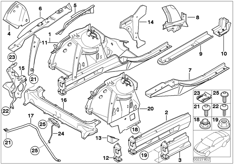 Genuine BMW Engine Support Front Left