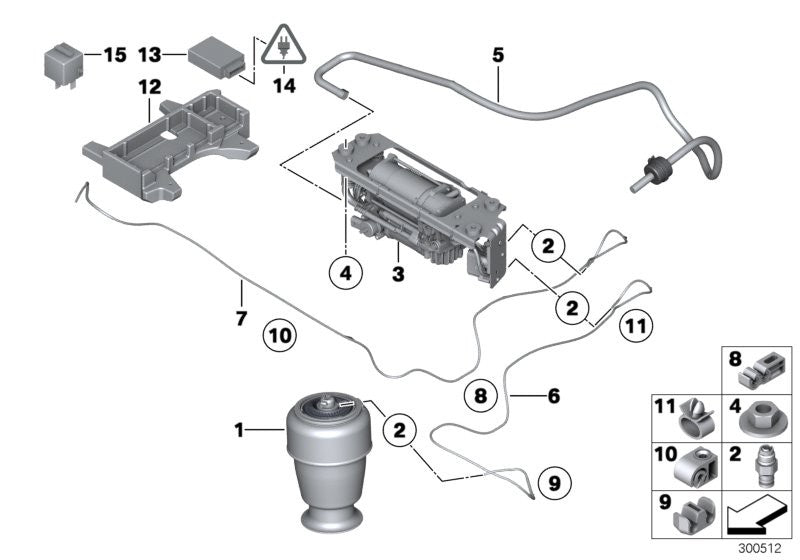 Genuine Wabco Suspension Air Supply Device Compressor