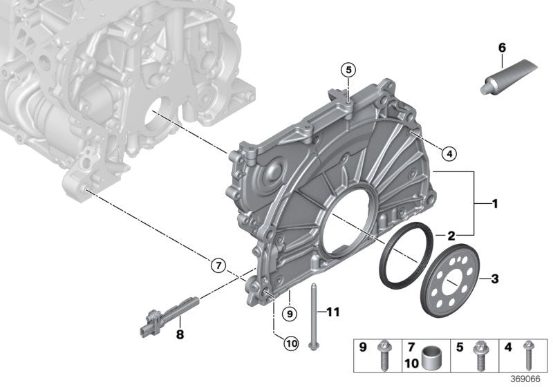 Genuine BMW Engine Oil Pan Sump Torx Bolt