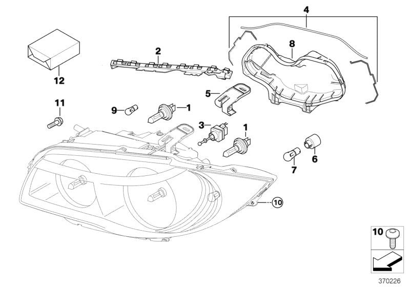 Genuine BMW Turn Indicator Bulb Socket