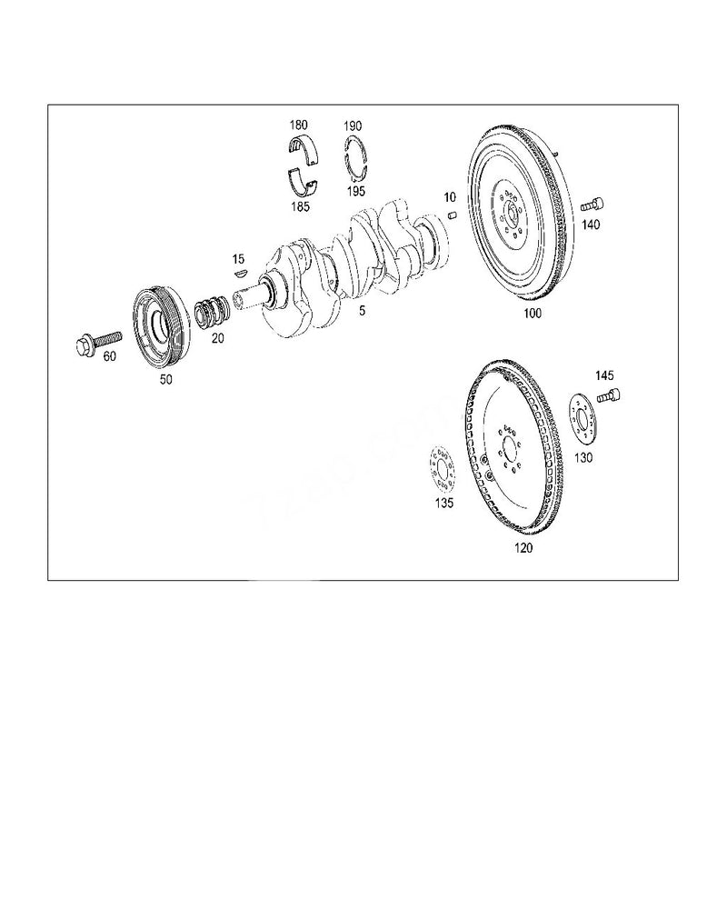 Mercedes-Benz Engine Vibration Damper Absorber Crankshaft Pulley