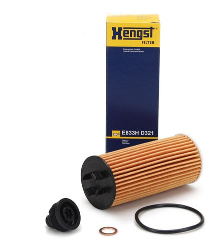 Genuine Hengst BMW Mini Engine Oil Filter Seal and Plug Kit