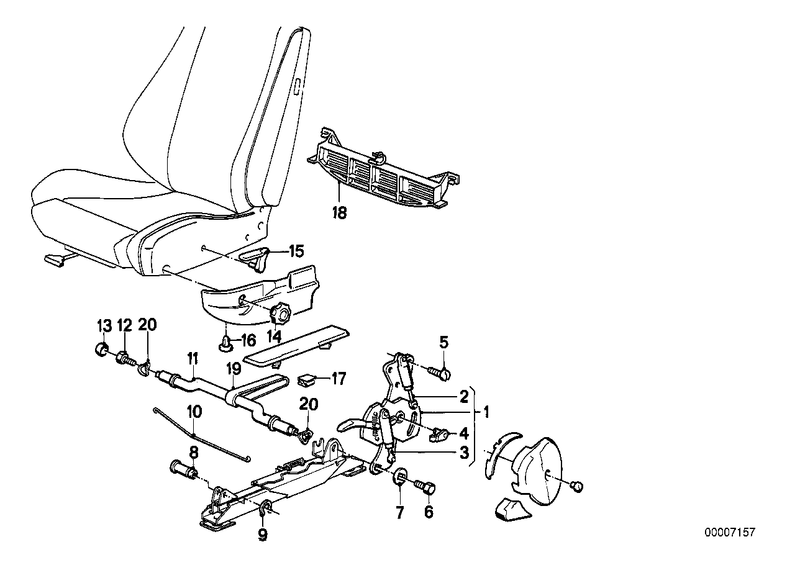 BMW Seat Belt and Seat Screw