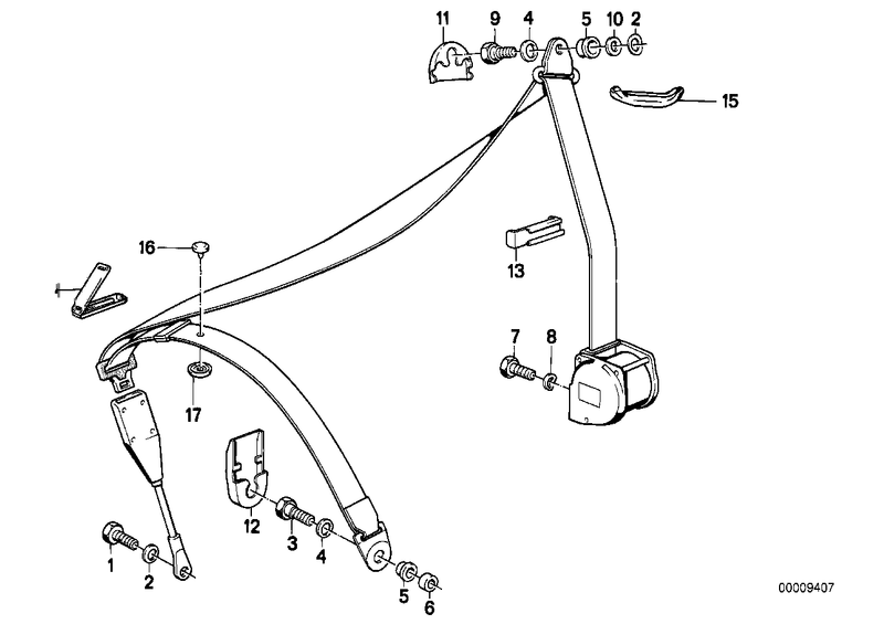 BMW Seat Belt and Seat Screw